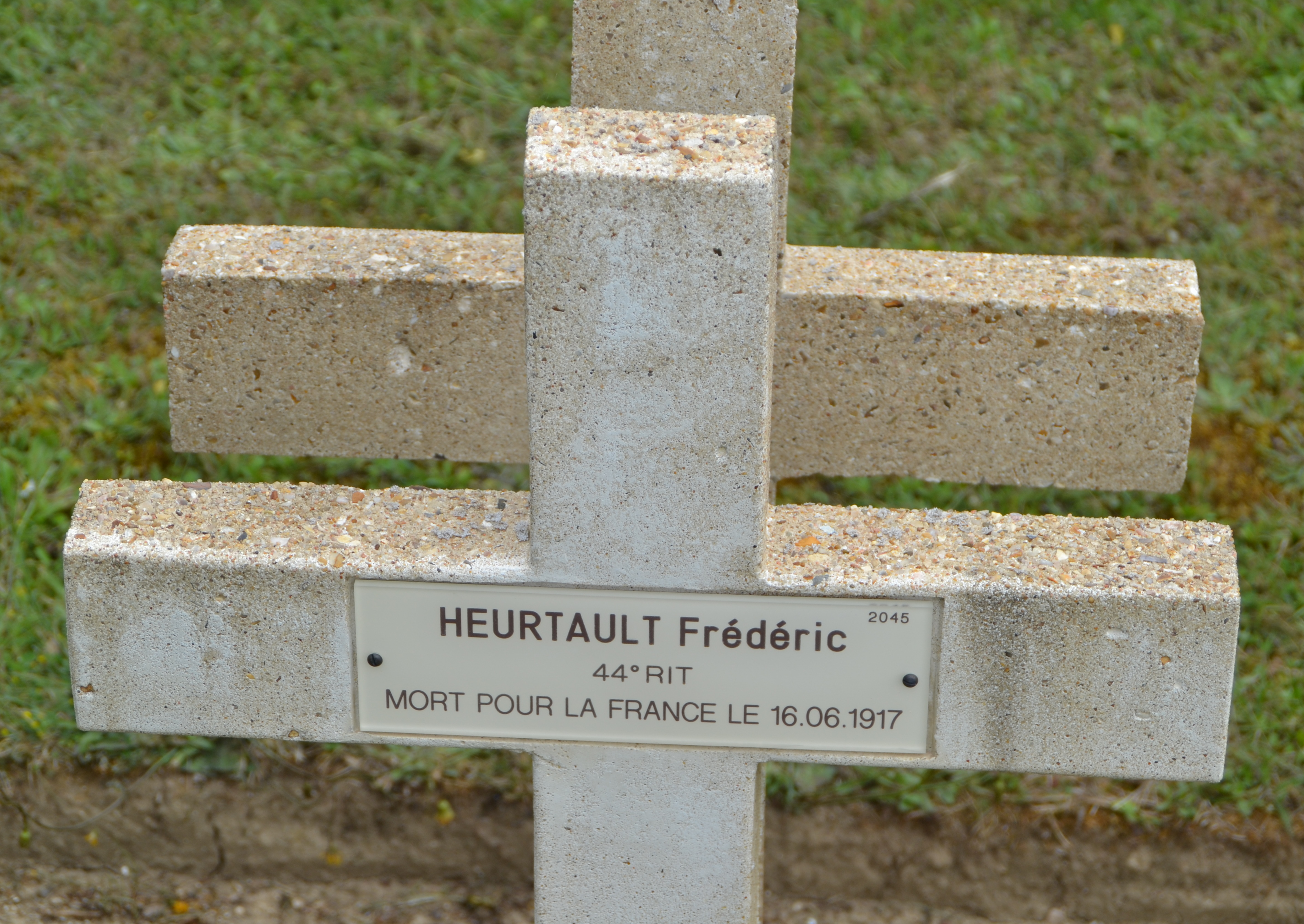 Heurtault Frédéric Auguste sépulture à Soupir 1 (Aisne)