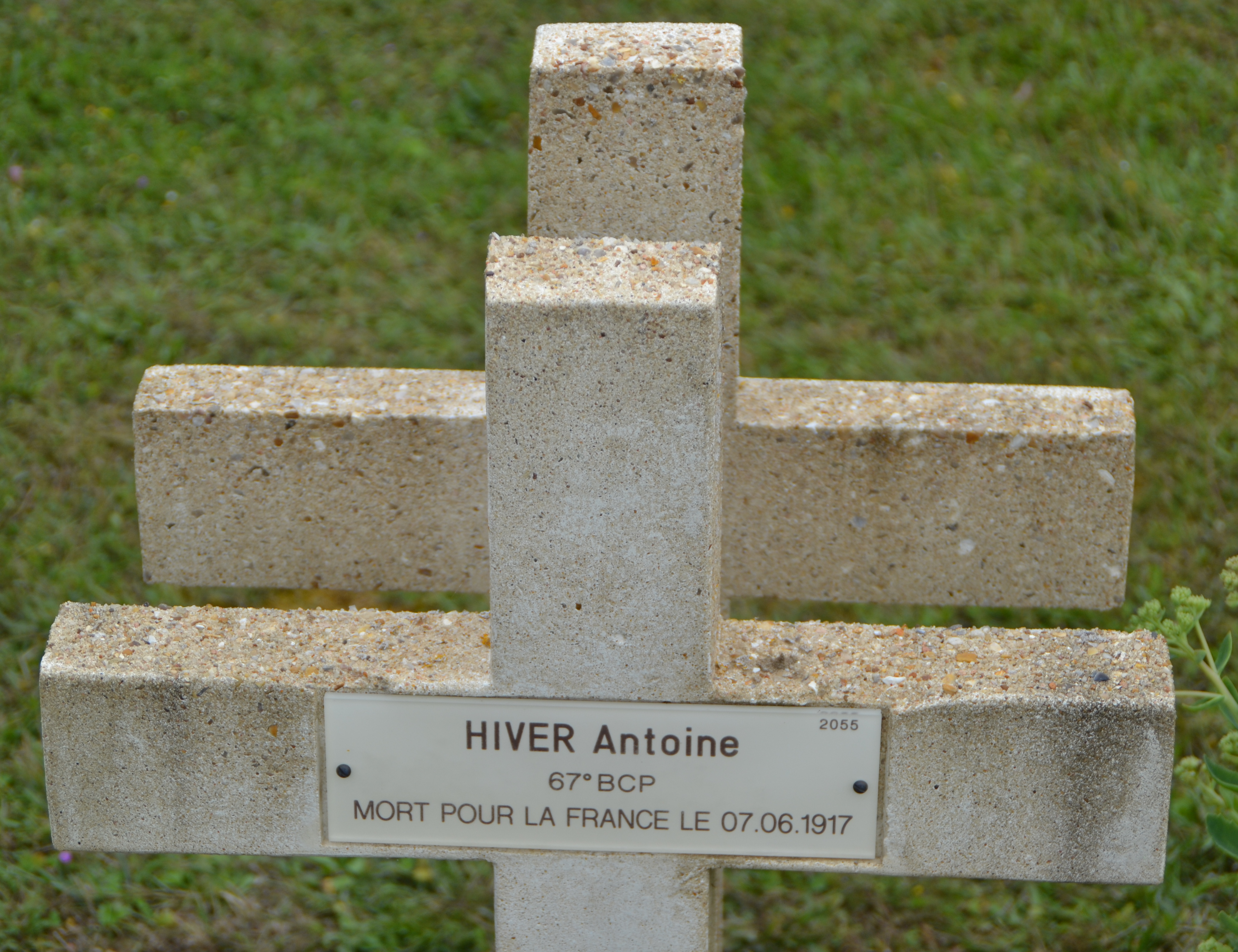 Hiver Antoine sépulture à Soupir 1 (Aisne)