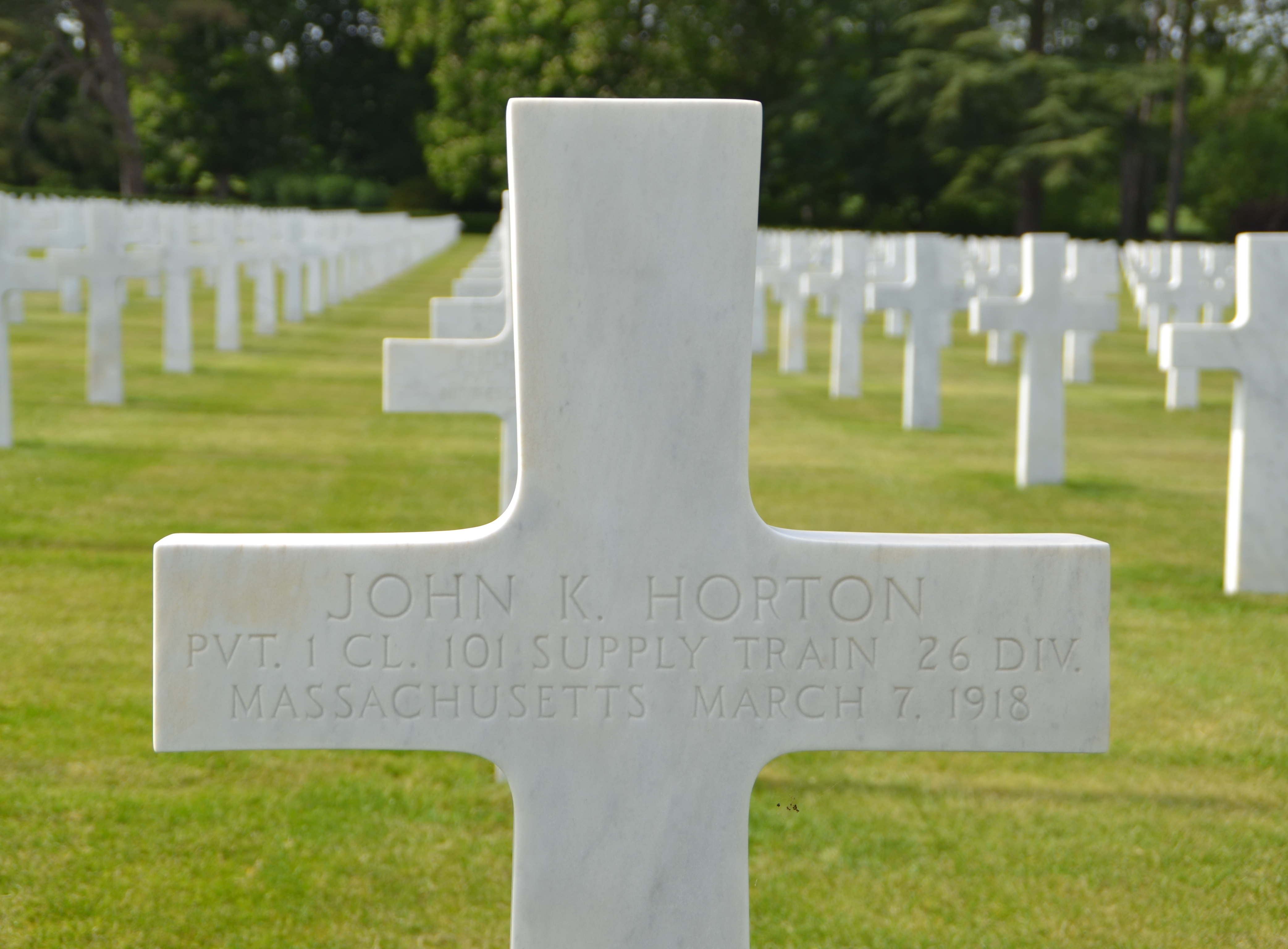 Horton John K sépulture à Seringes-et-Nesles (Aisne)