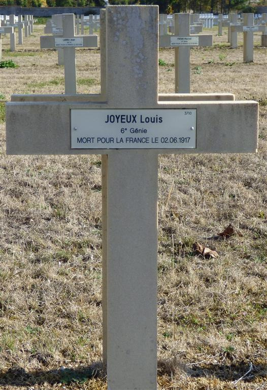 Joyeux Louis Florent sépulture à Pontavert