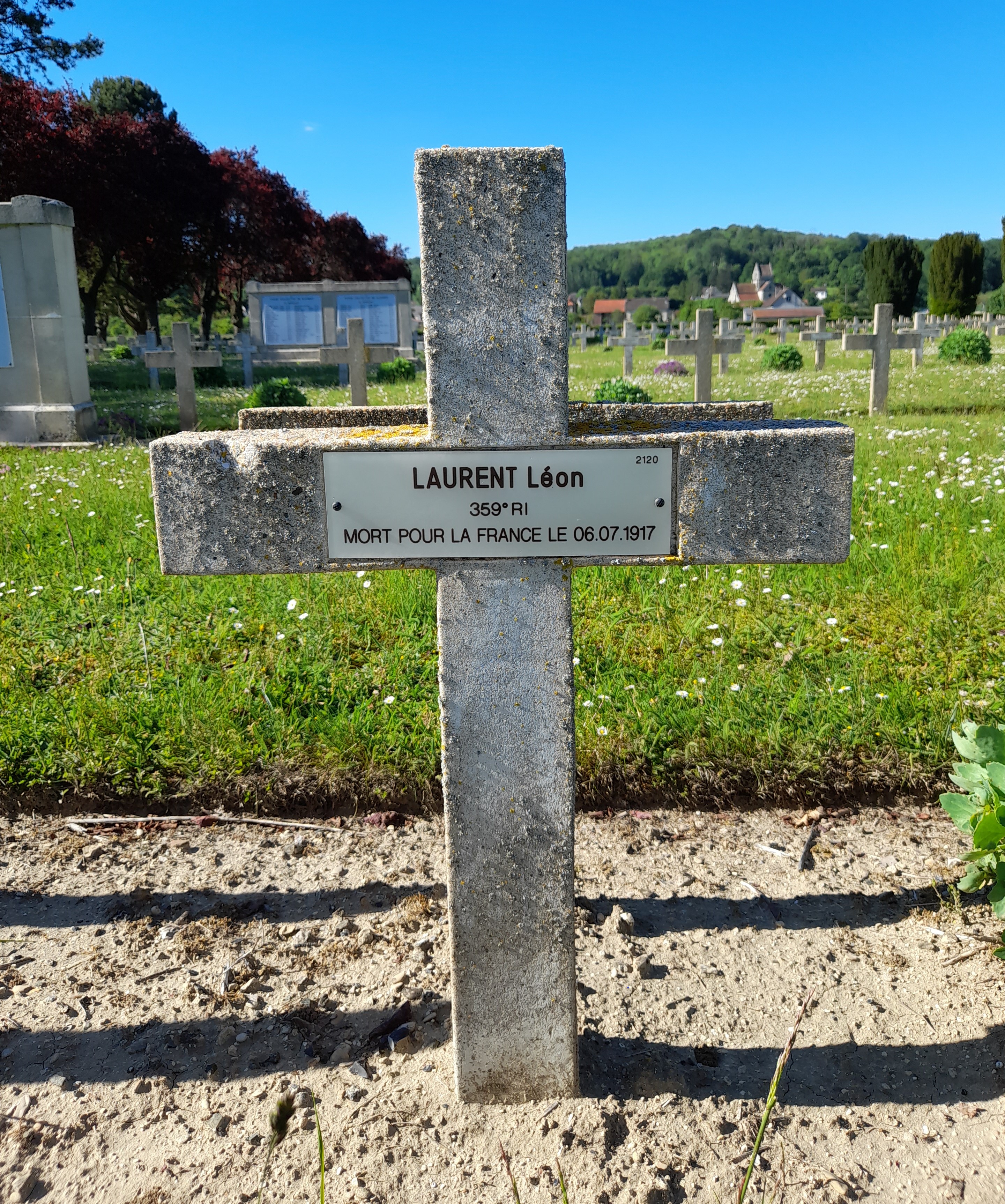 Laurent Léon sépulture à Soupir 1