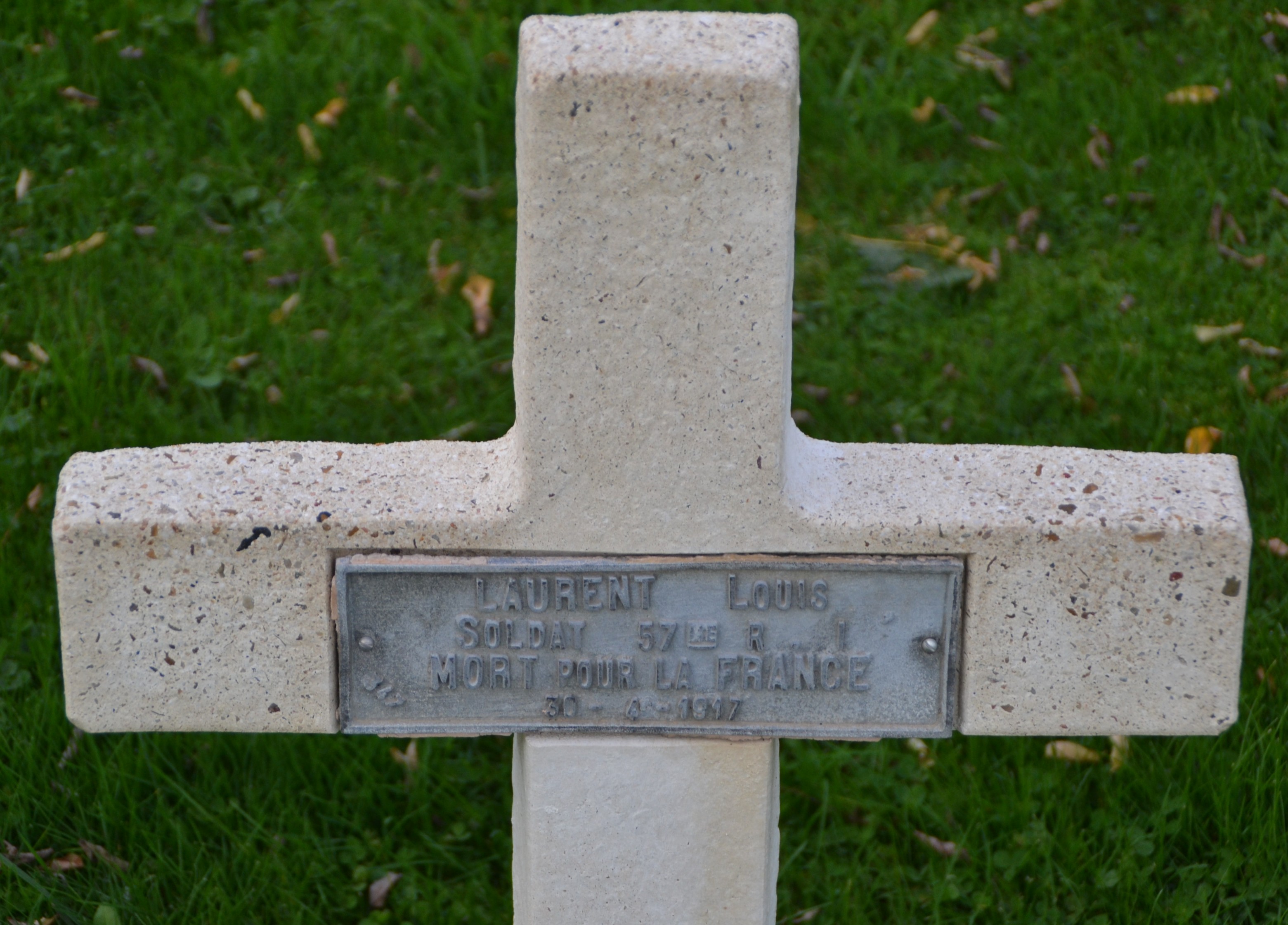 Laurent Louis sépulture à Craonnelle (Aisne)