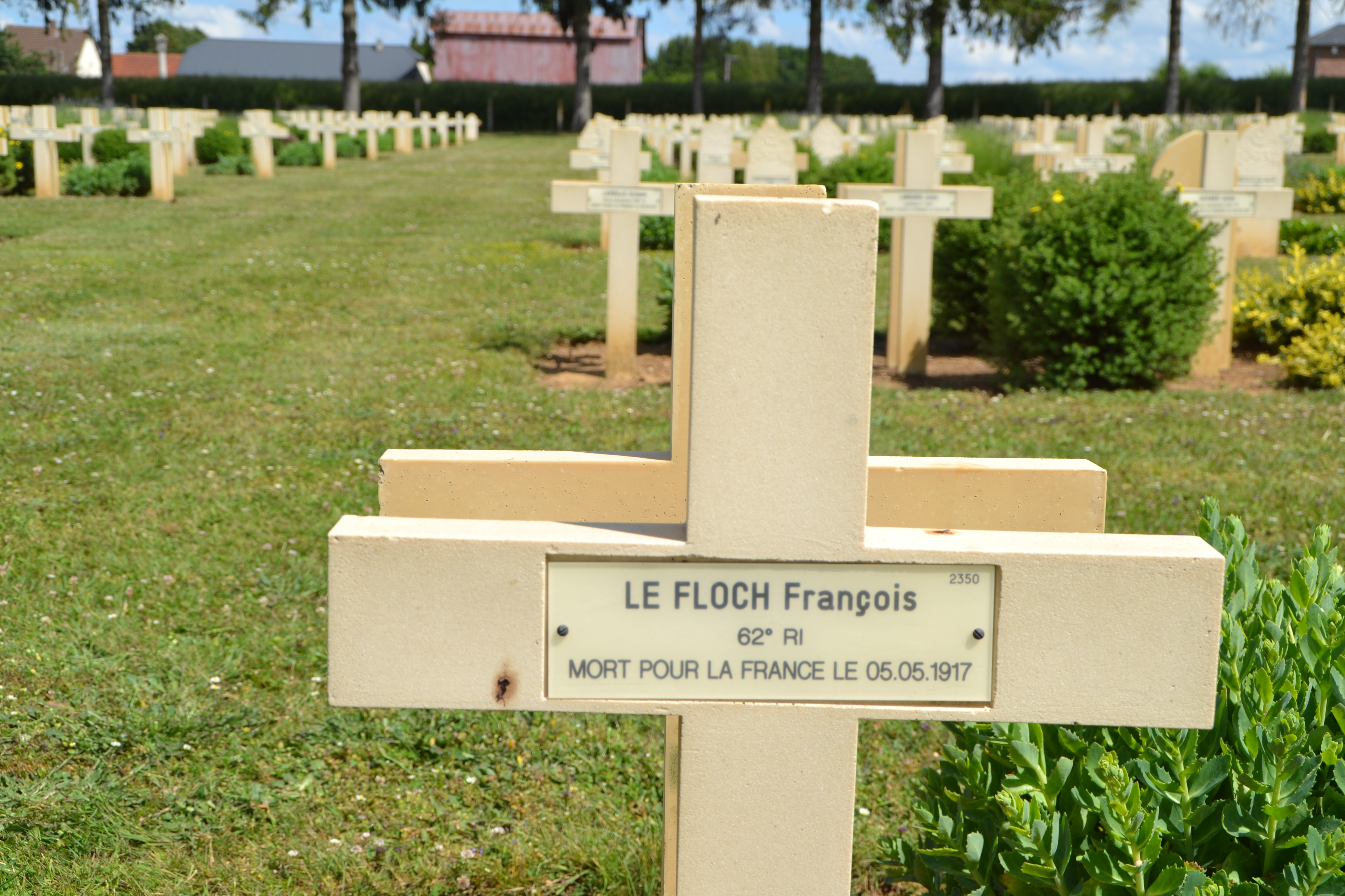 Le Floch François sépulture à Cerny-en-Laonnois (Aisne)