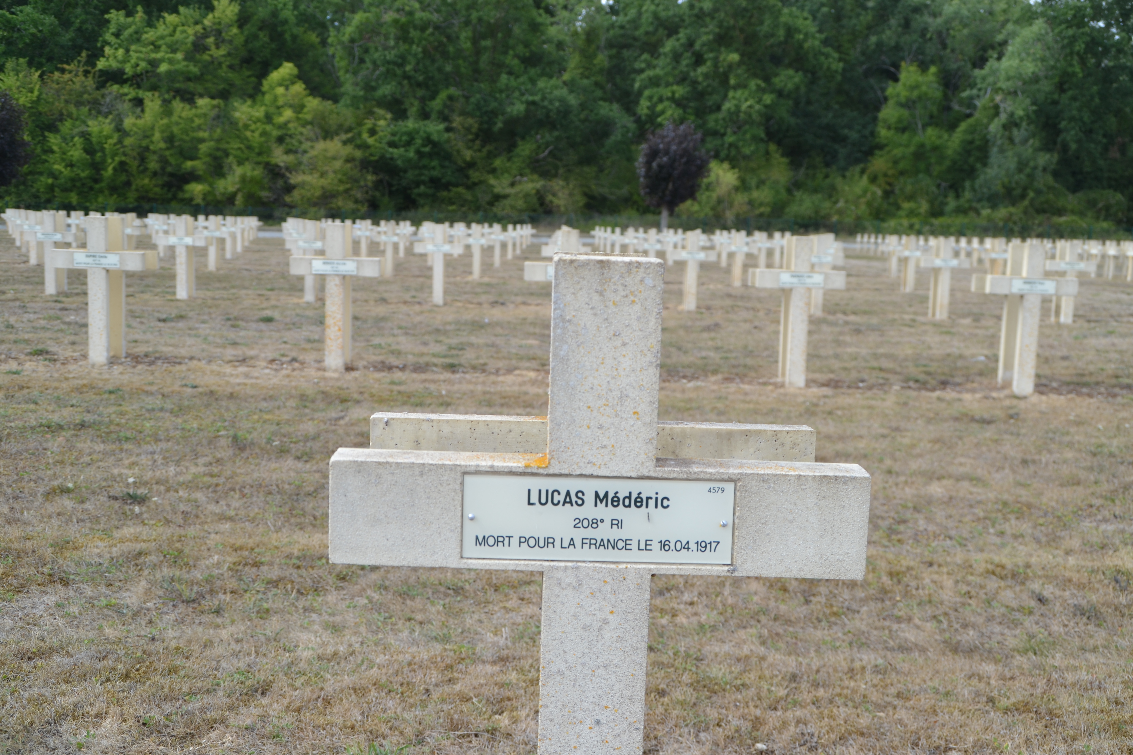 Lucas Médéric Jean Marie sépulture à Pontavert (Aisne)