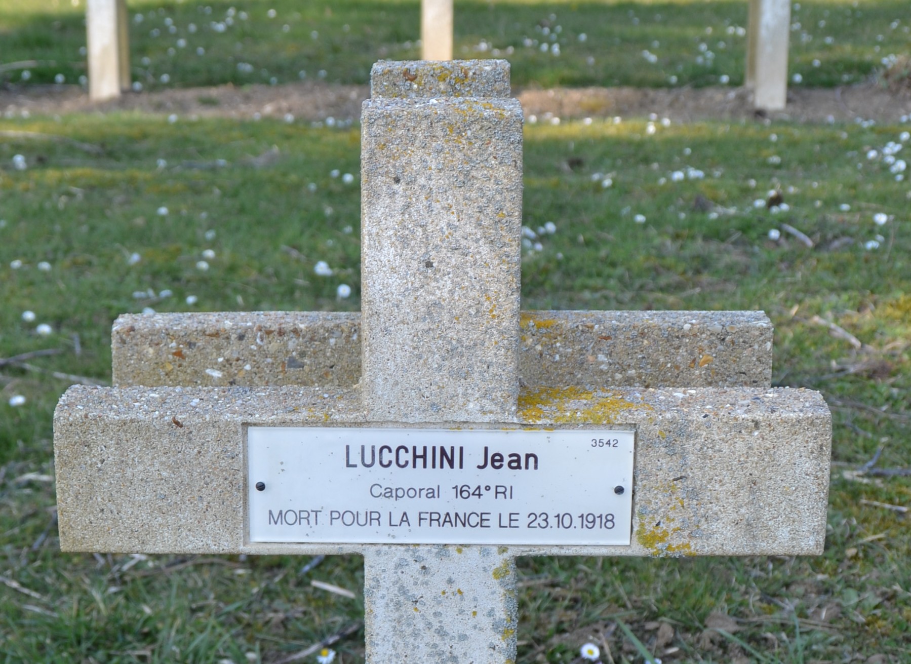 Lucchini Jean sépulture à Soupir 1