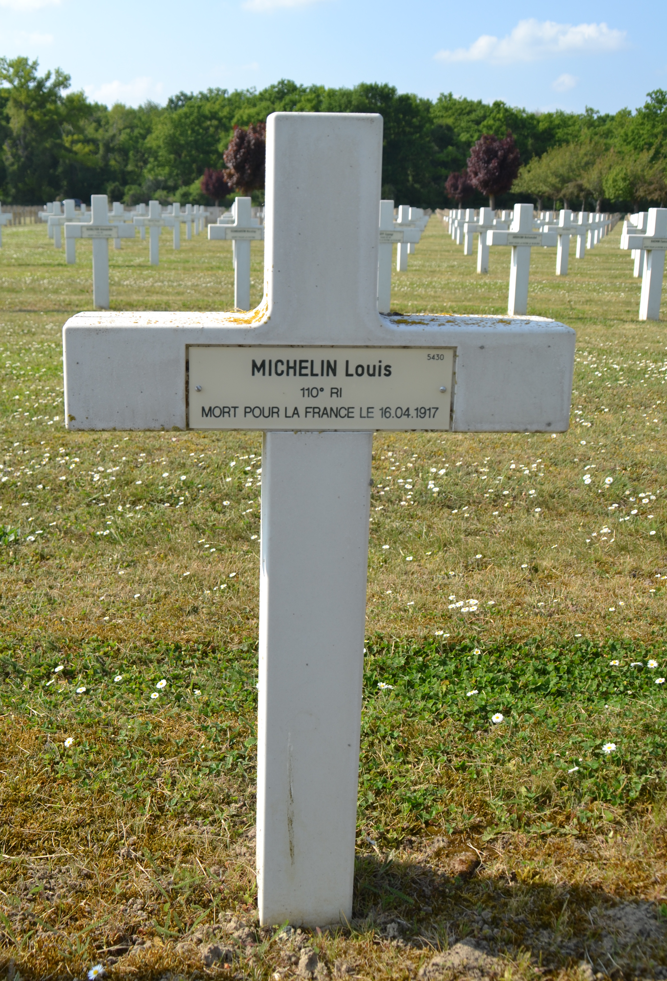 Michelin Louis sépulture à Pontavert (Aisne)