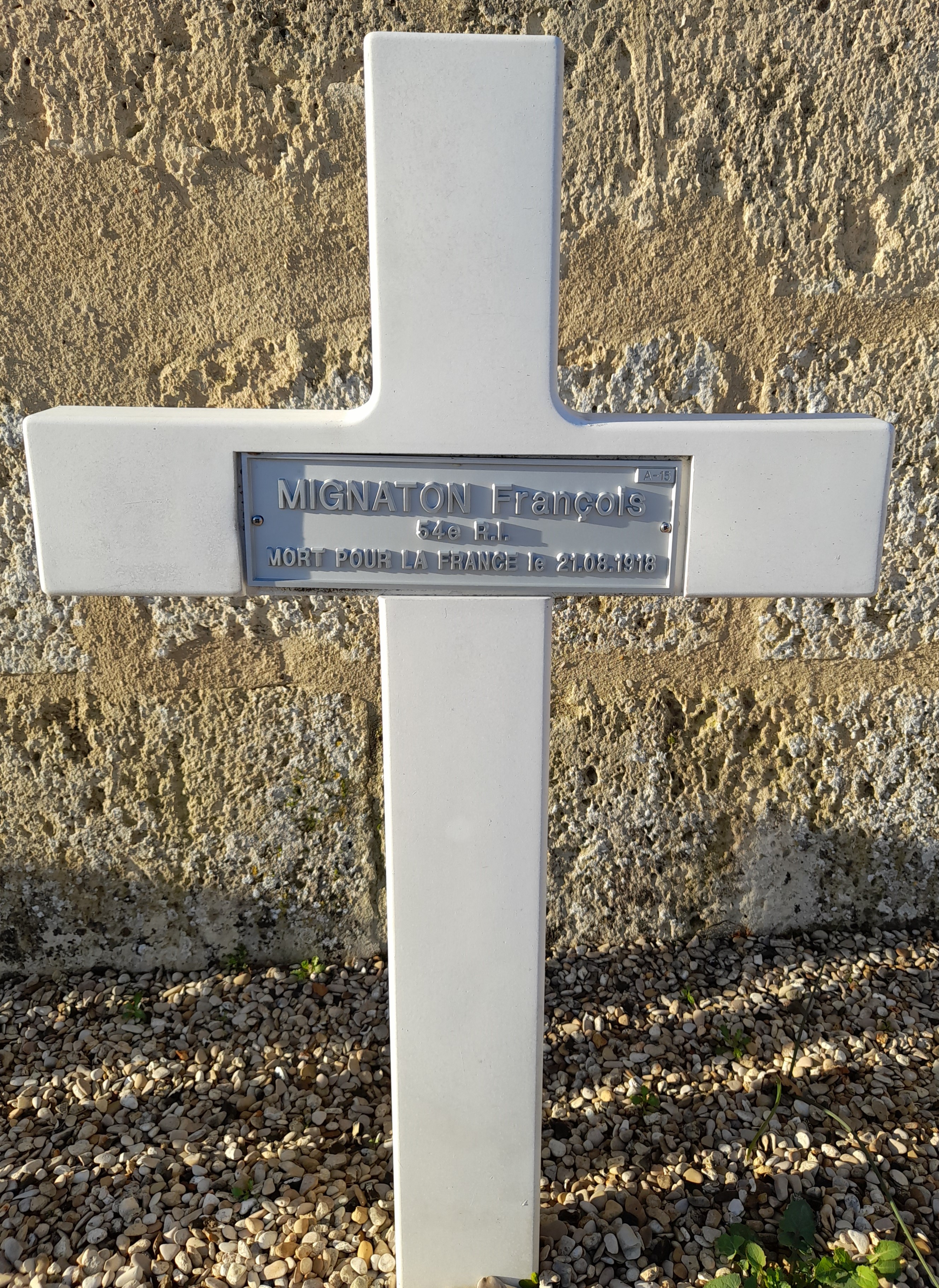 Mignaton François sépulture à Serches 02 Mignaton François sépulture à Serches 02