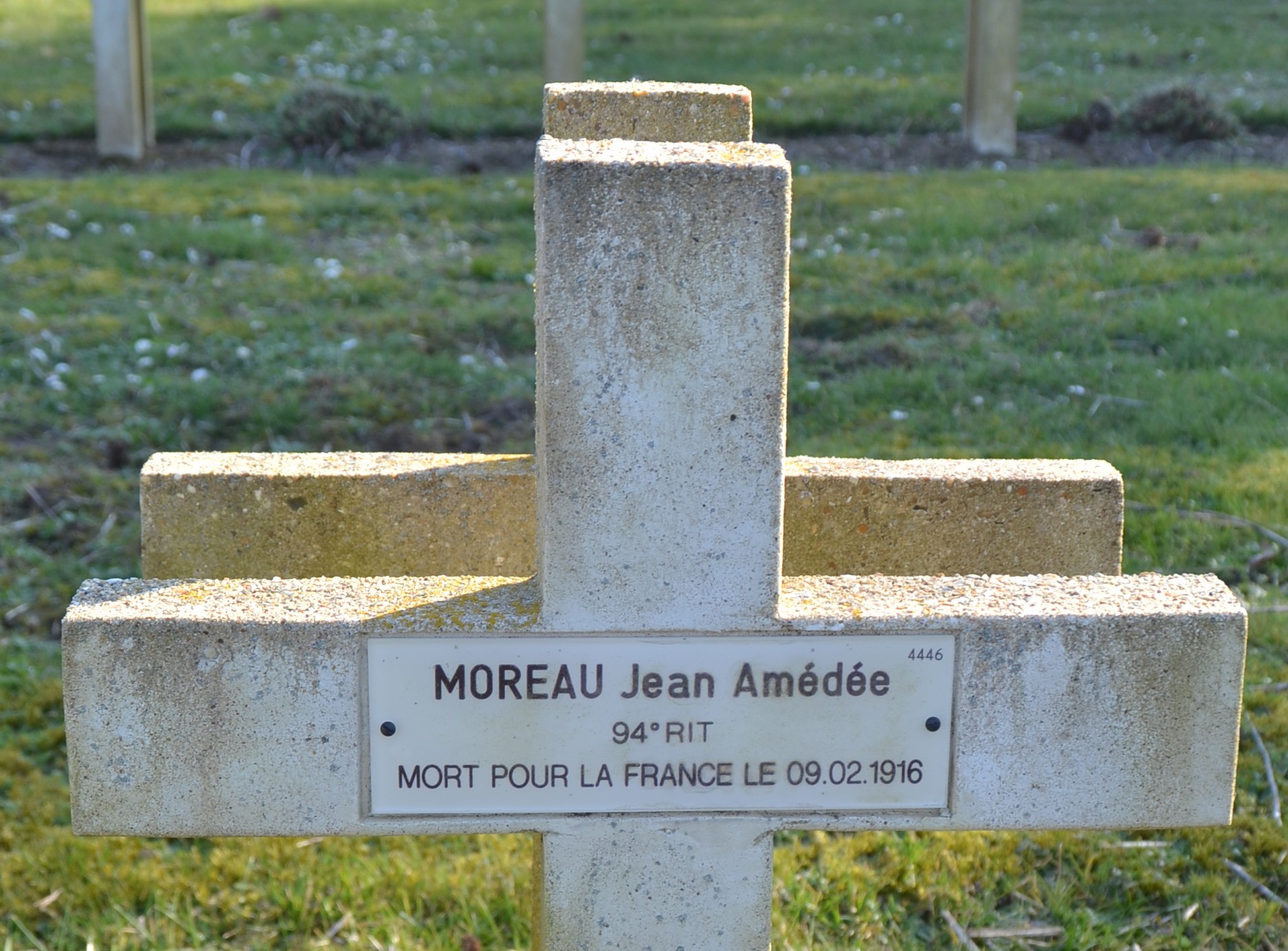 Moreau Jean Amédée sépulture à Soupir 1