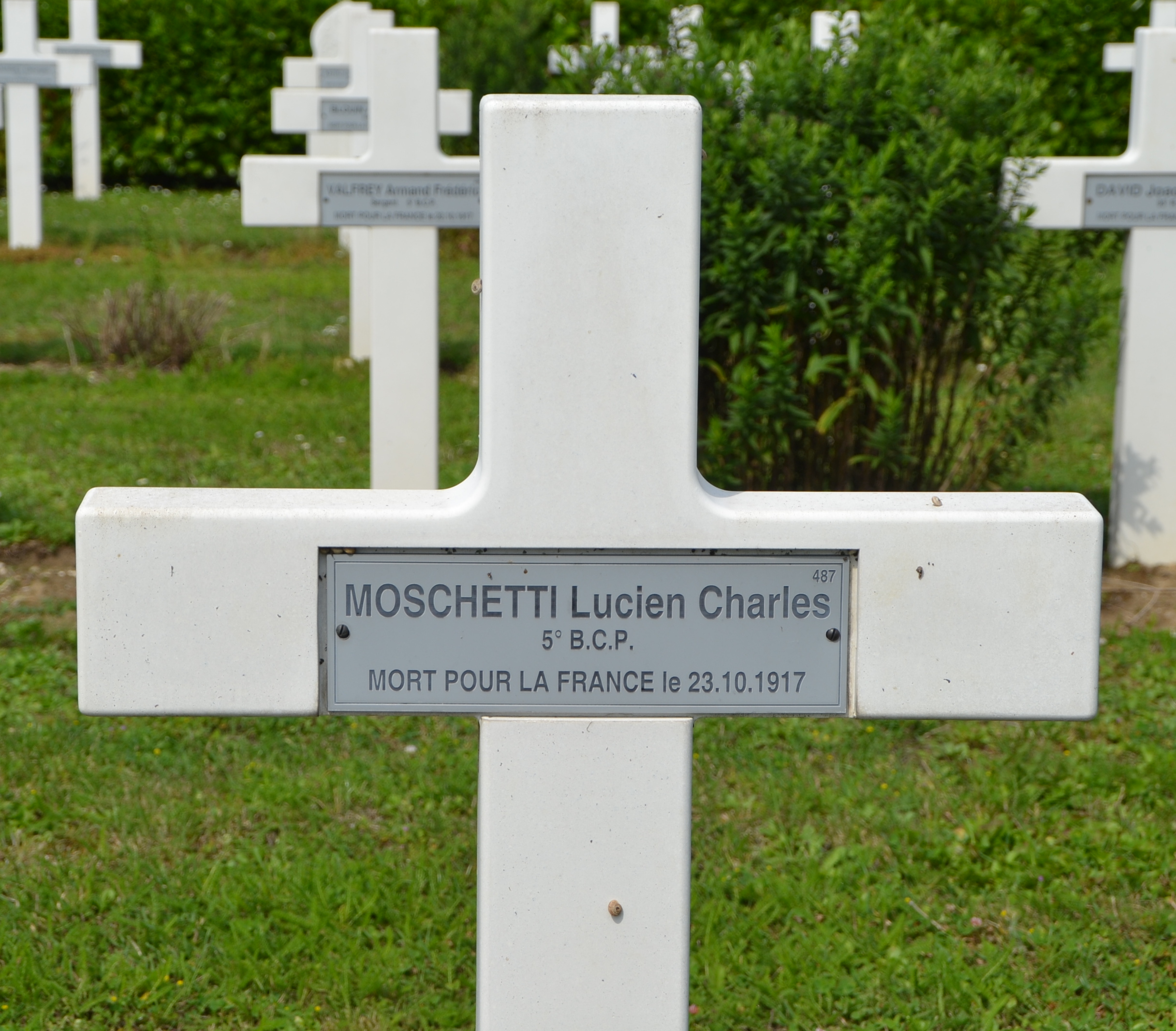 Moschetti Lucien Charles sépulture à Vailly (Aisne)