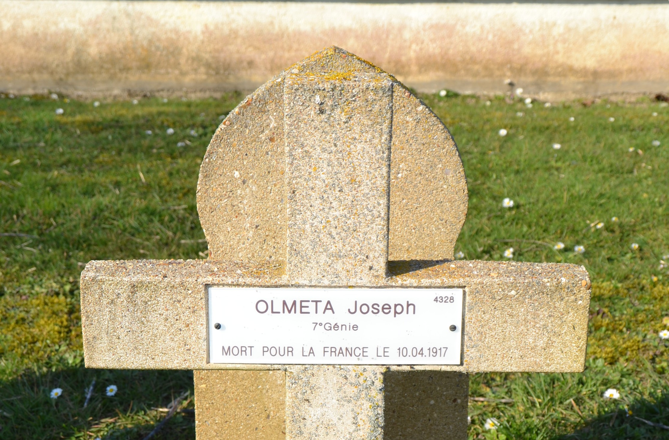 Olmeta Joseph sépulture à Soupir 1