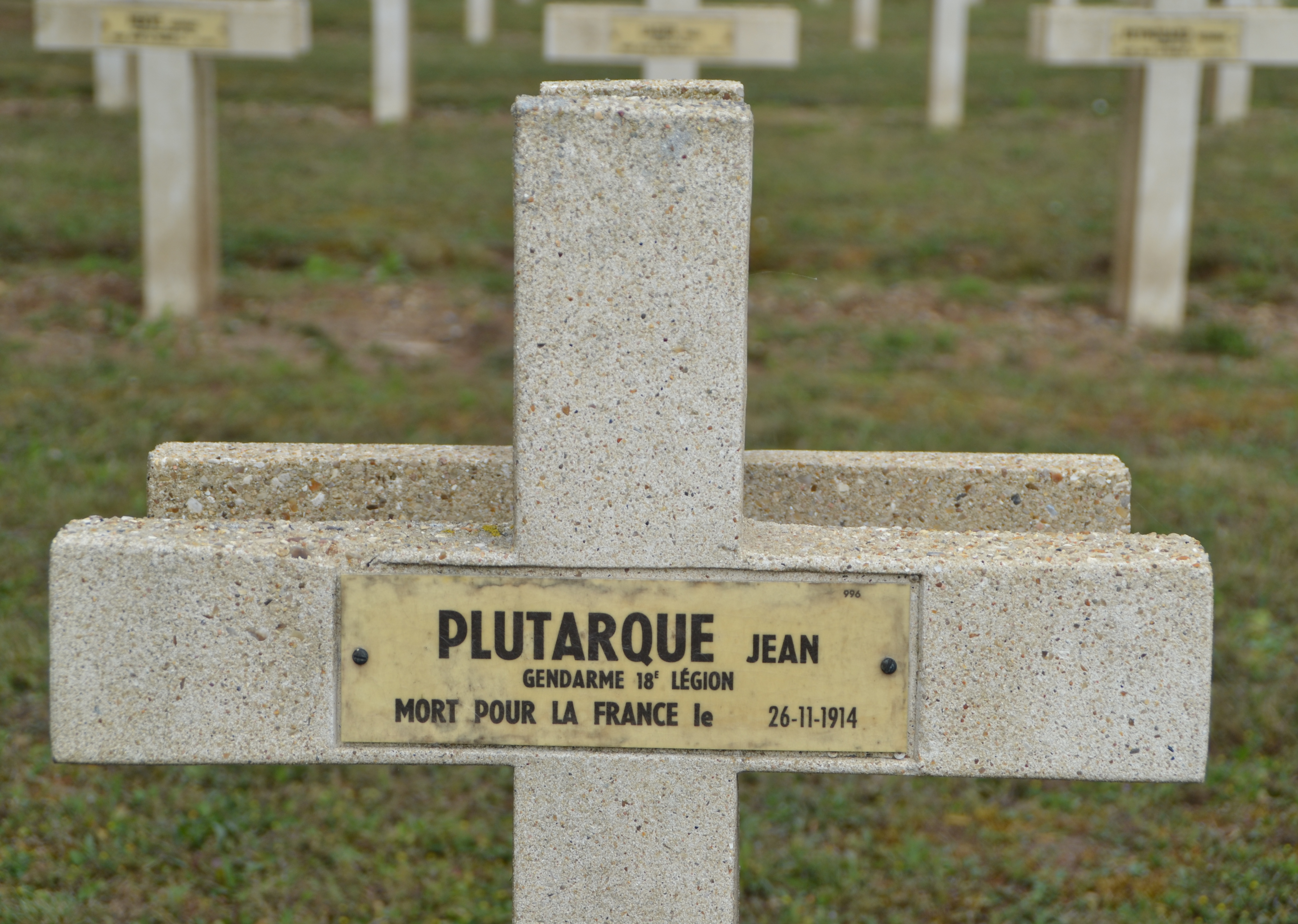Plutarque Jean sépulture à Soupir 2 (Aisne)
