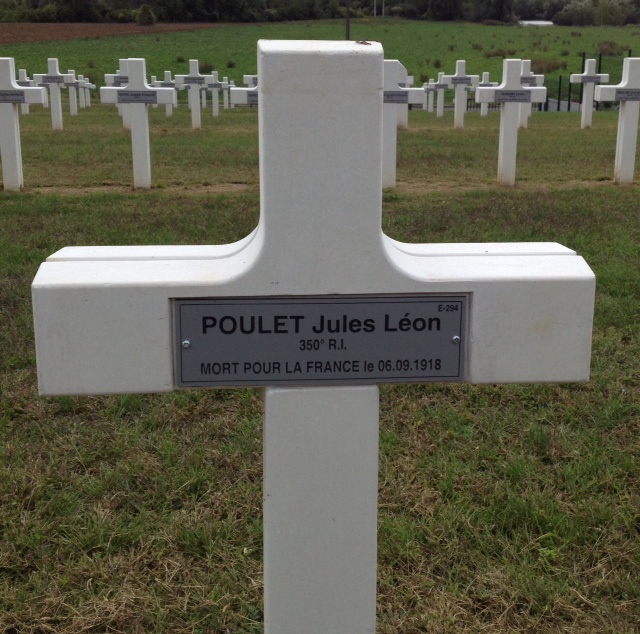 Poulet Jules, sépulture à Crouy