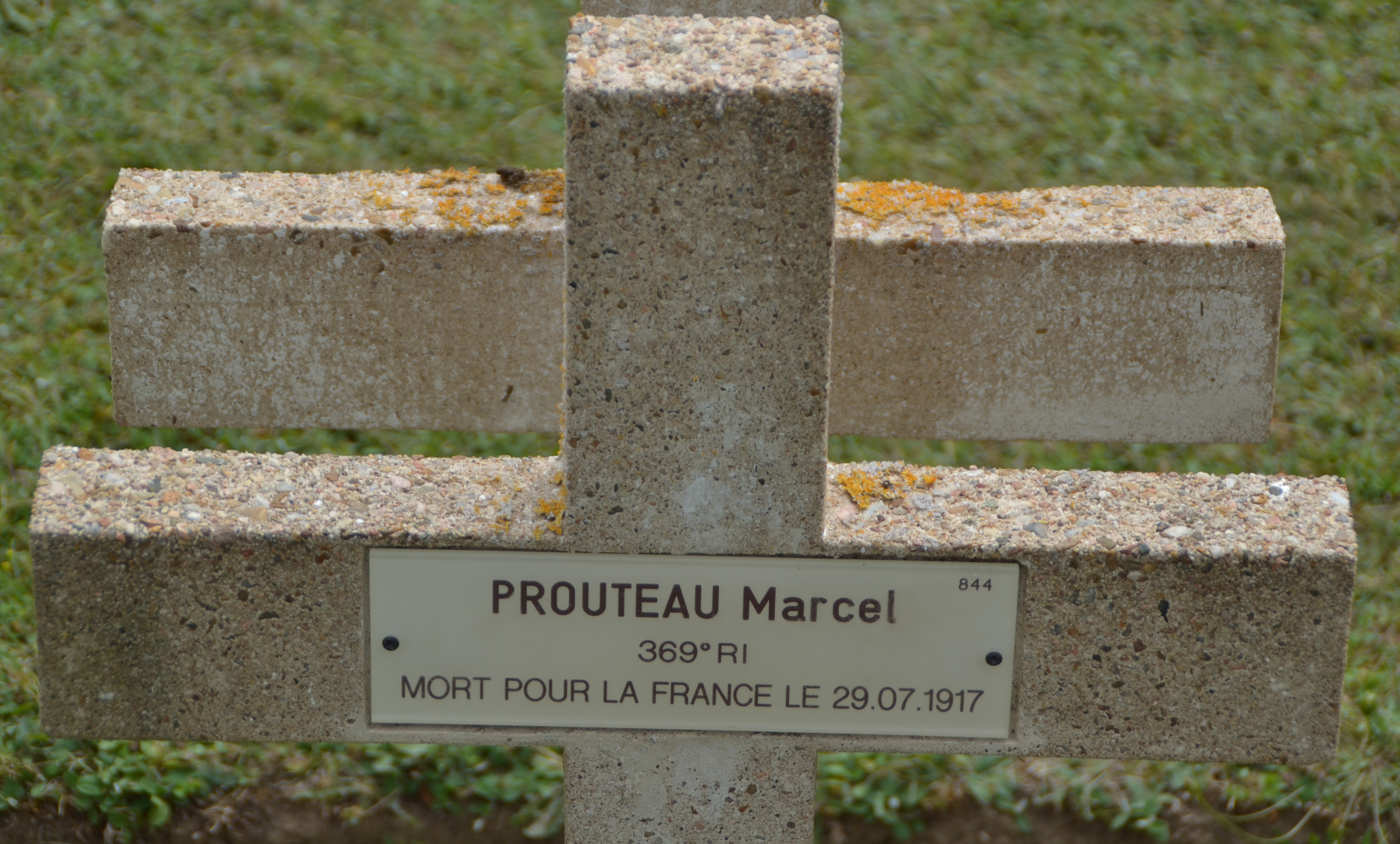 Prouteau Marcel Auguste sépulture à Soupir 1 (Aisne)