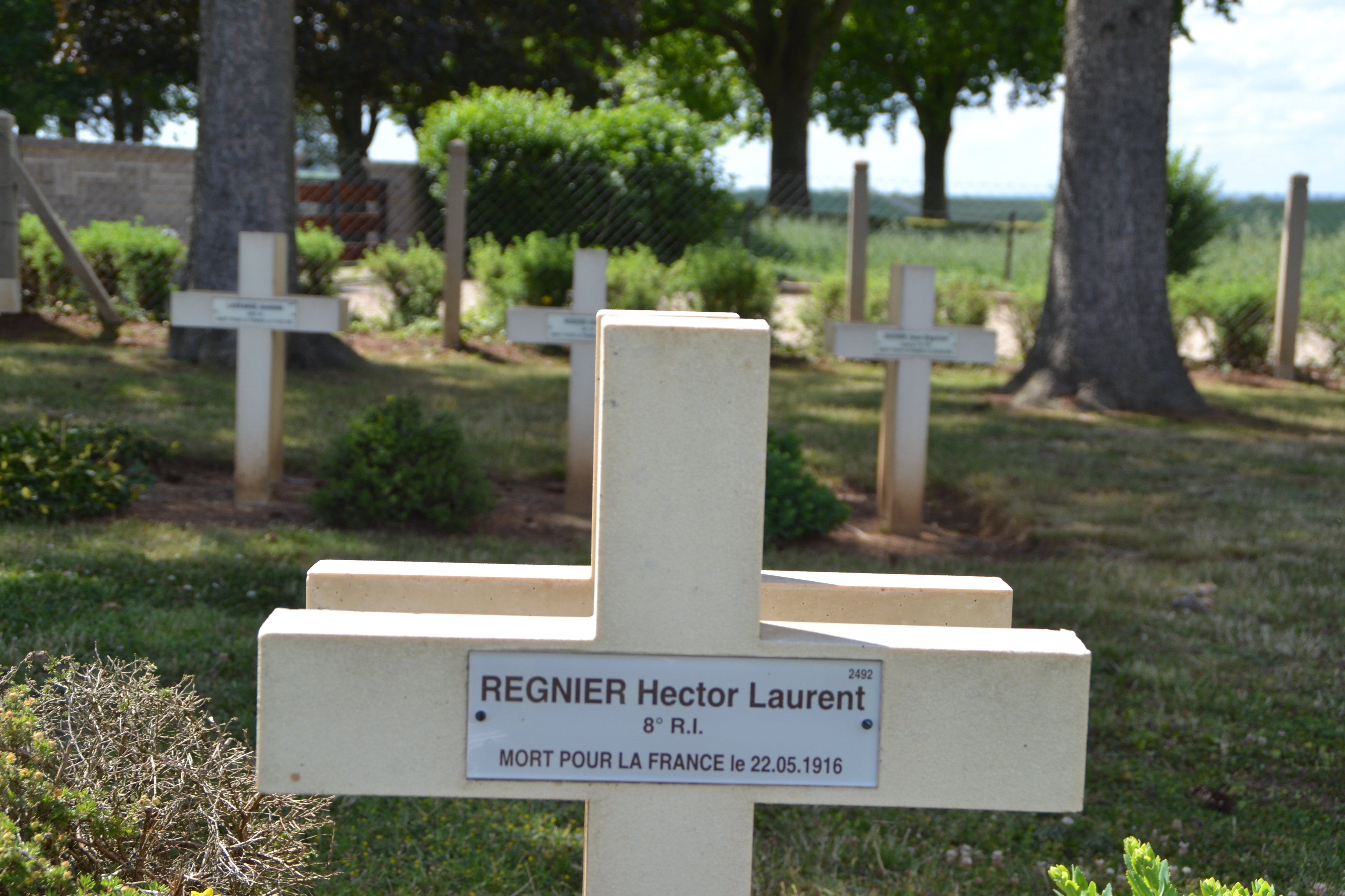 Regnier Hector Laurent sépulture à Cerny-en-Laonnois (Aisne)