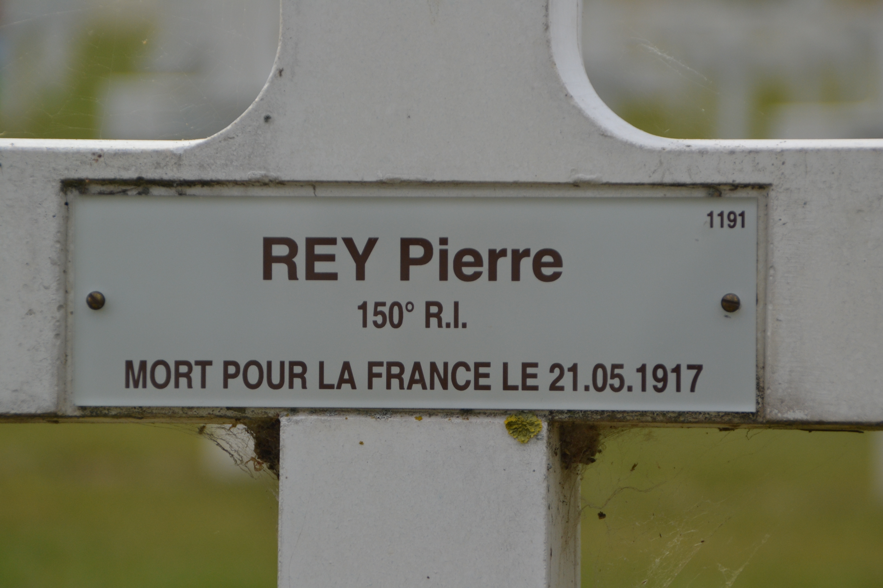 Rey Pierre, sépulture à Berry au Bac