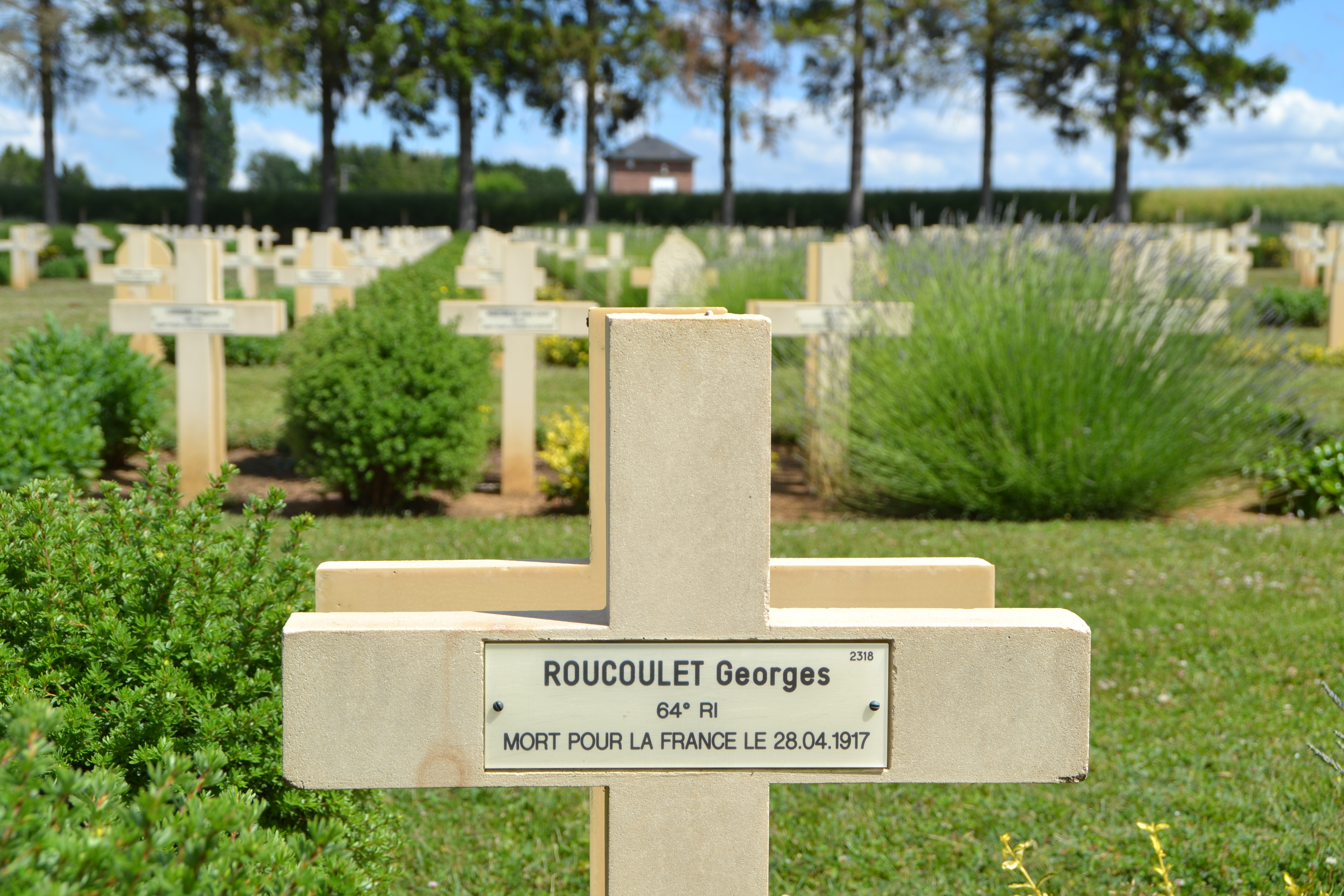 Roucoulet Georges Marius sépulture à Cerny-en-Laonnois (Aisne)