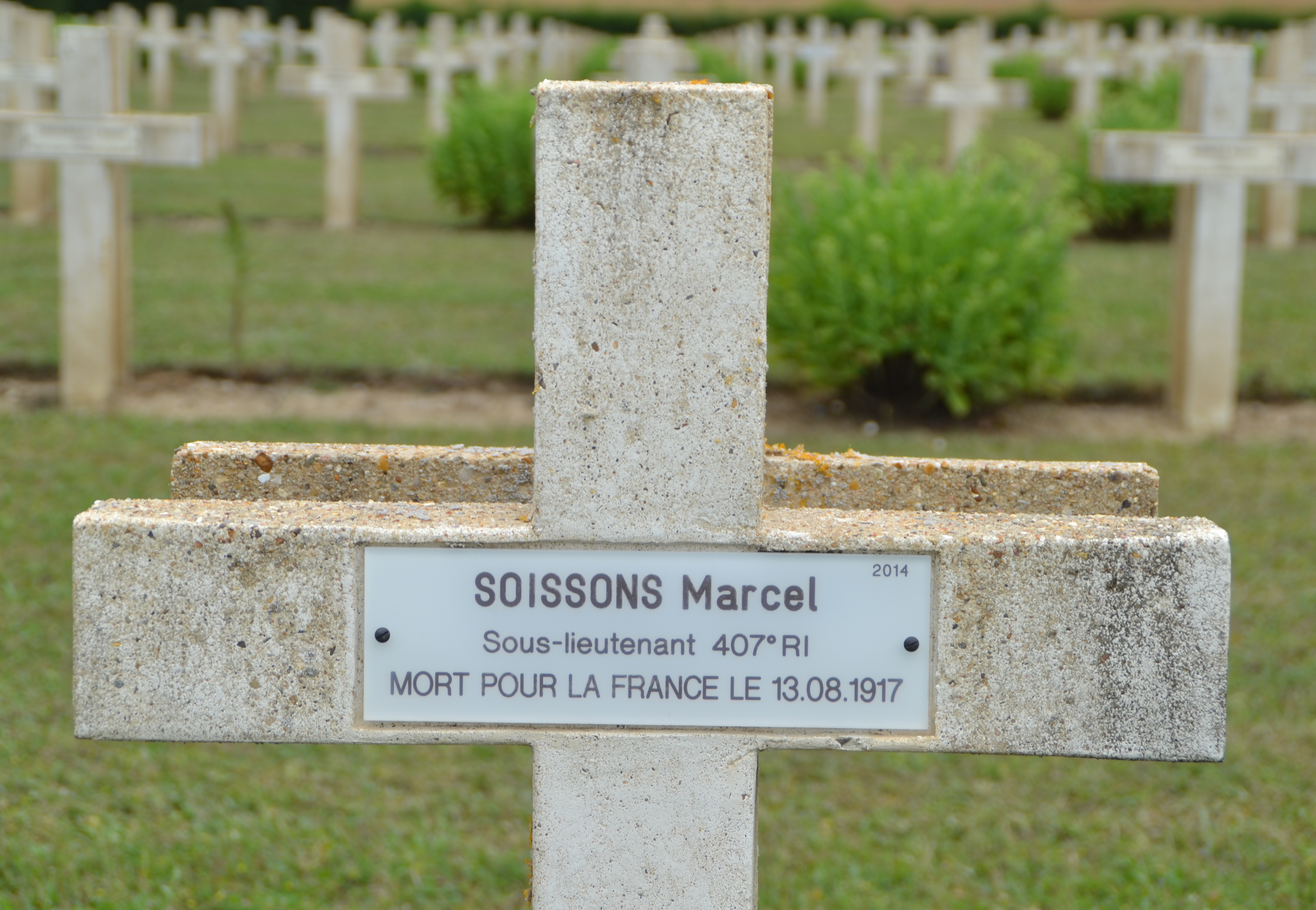 Soissons Marcel sépulture à Soupir 1 (Aisne)