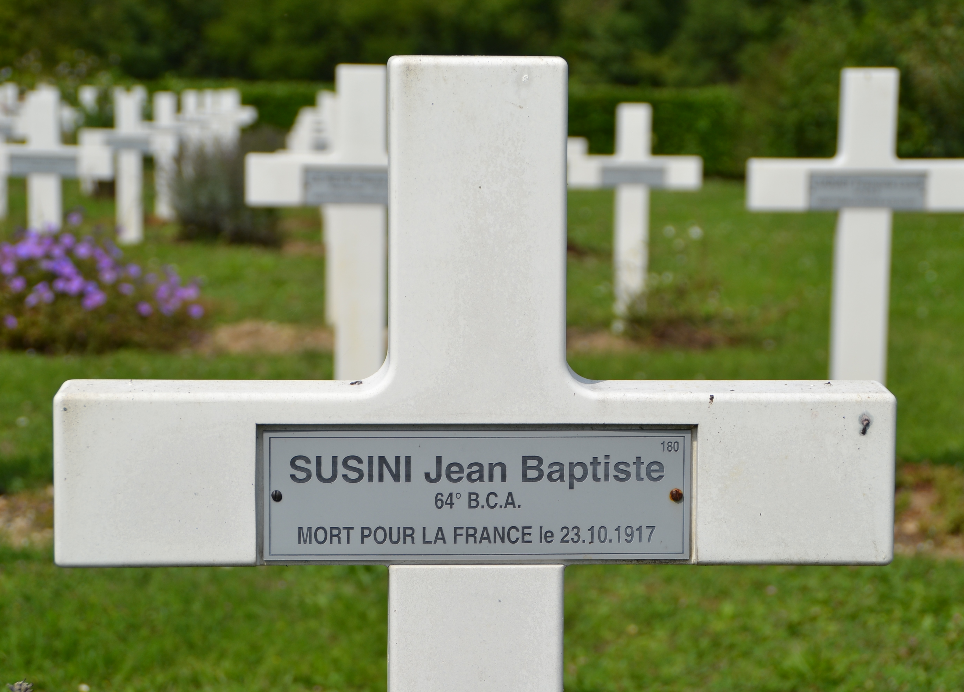 Susini Jean Baptiste sépulture à Vailly (Aisne)