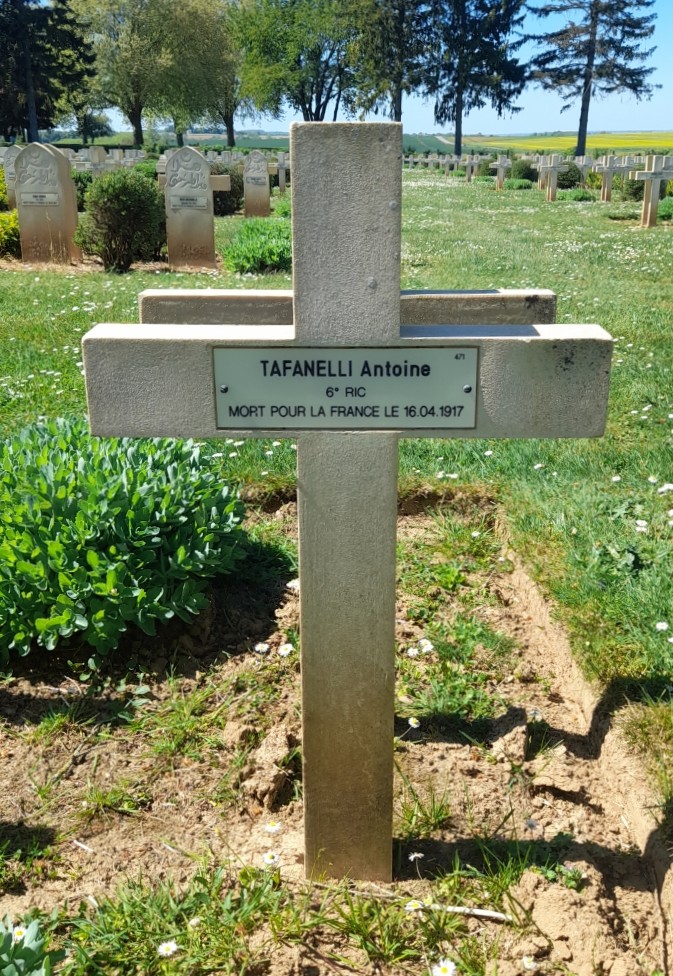Tafanelli Antoine sépulture à Cerny en Laonnois (Aisne) Tafanelli Antoine sépulture à Cerny en Laonnois (Aisne)