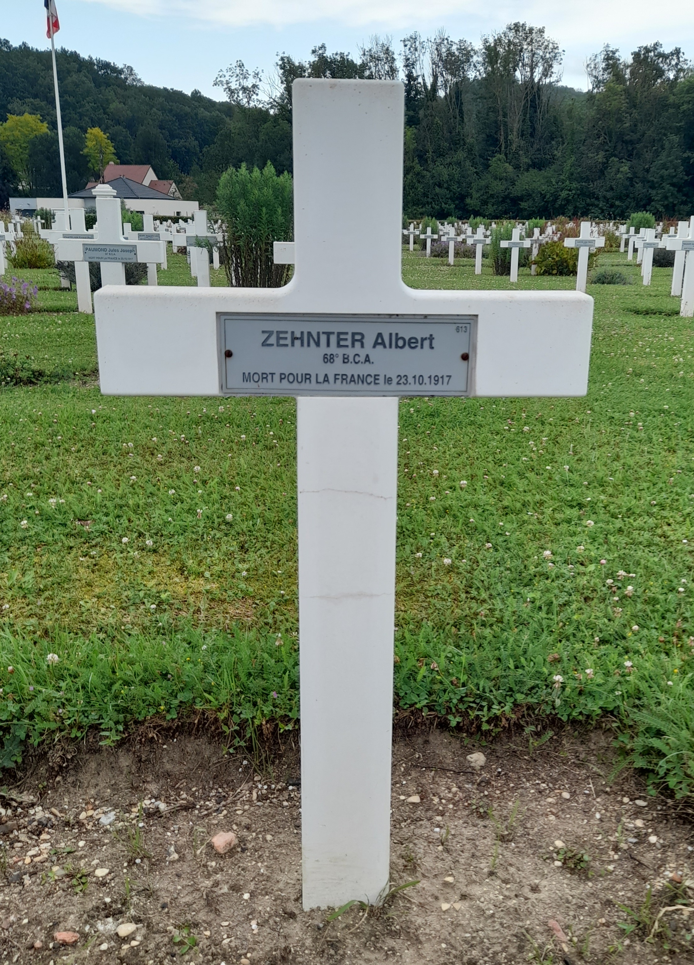Zehnter Albert sépulture à Vailly-sur-Aisne (Aisne) Zehnter Albert sépulture à Vailly-sur-Aisne (Aisne)