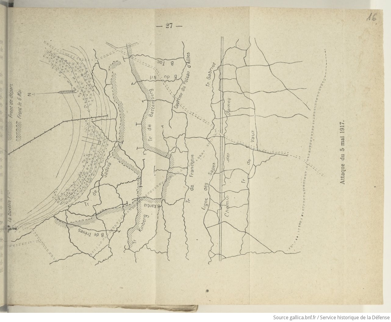 Attaque du 65e RI sur le secteur de la Bovelle le 5 mai 1917
