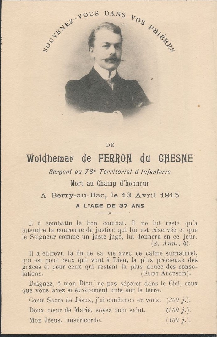 DE FERRON DU CHESNE  Woldemar