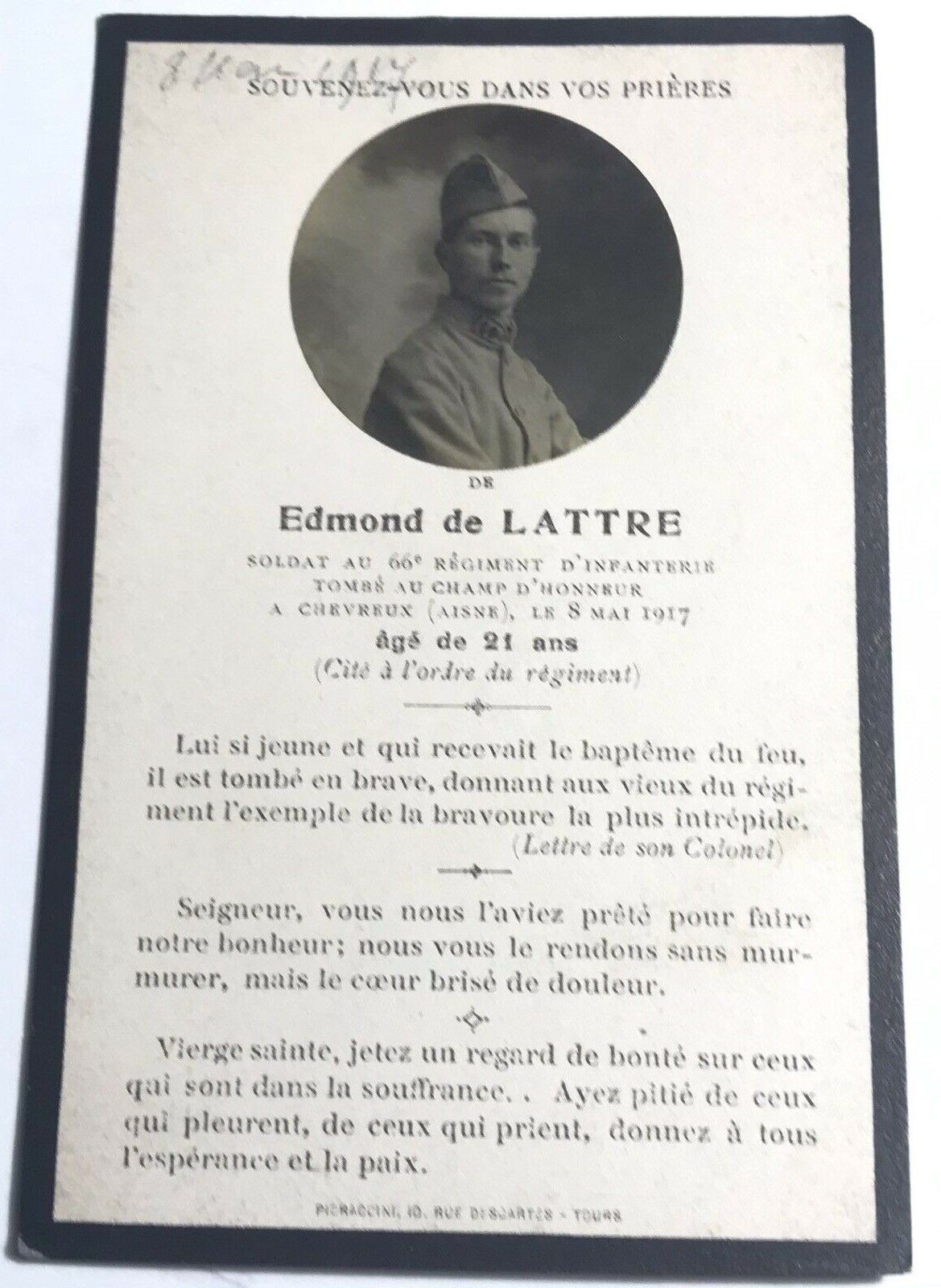 DE LATTRE Edmond