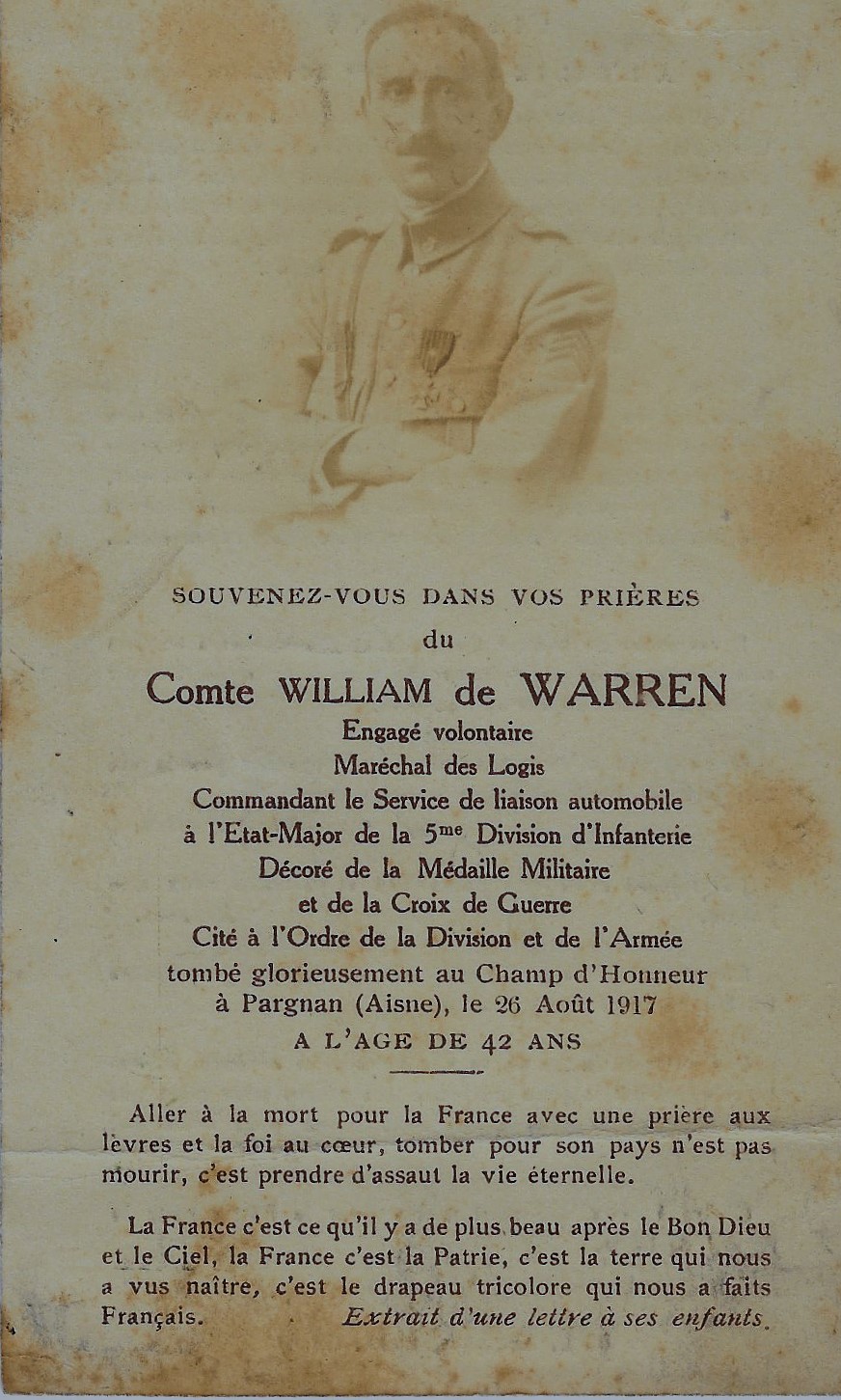 DE WARREN William