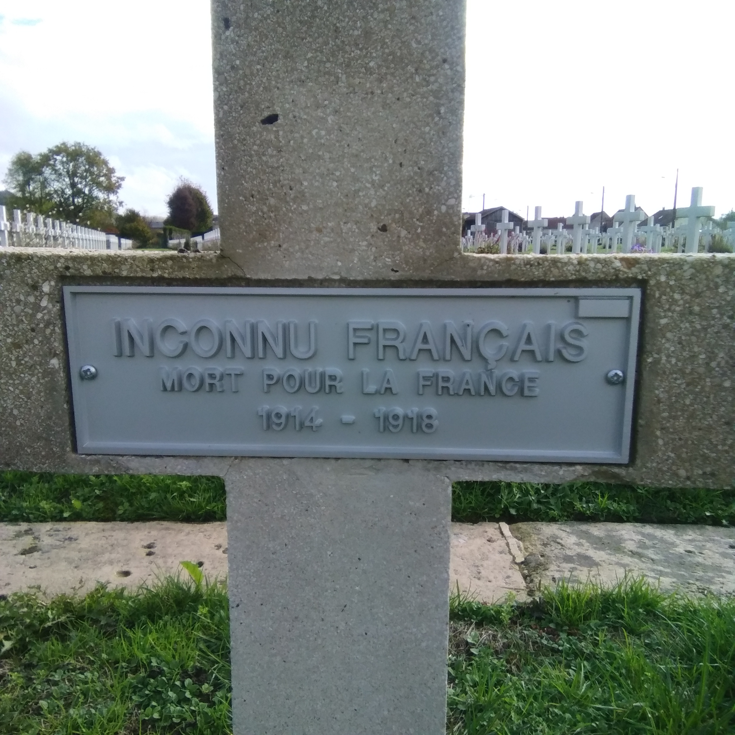 inconnu français cimetière britannique de Vailly