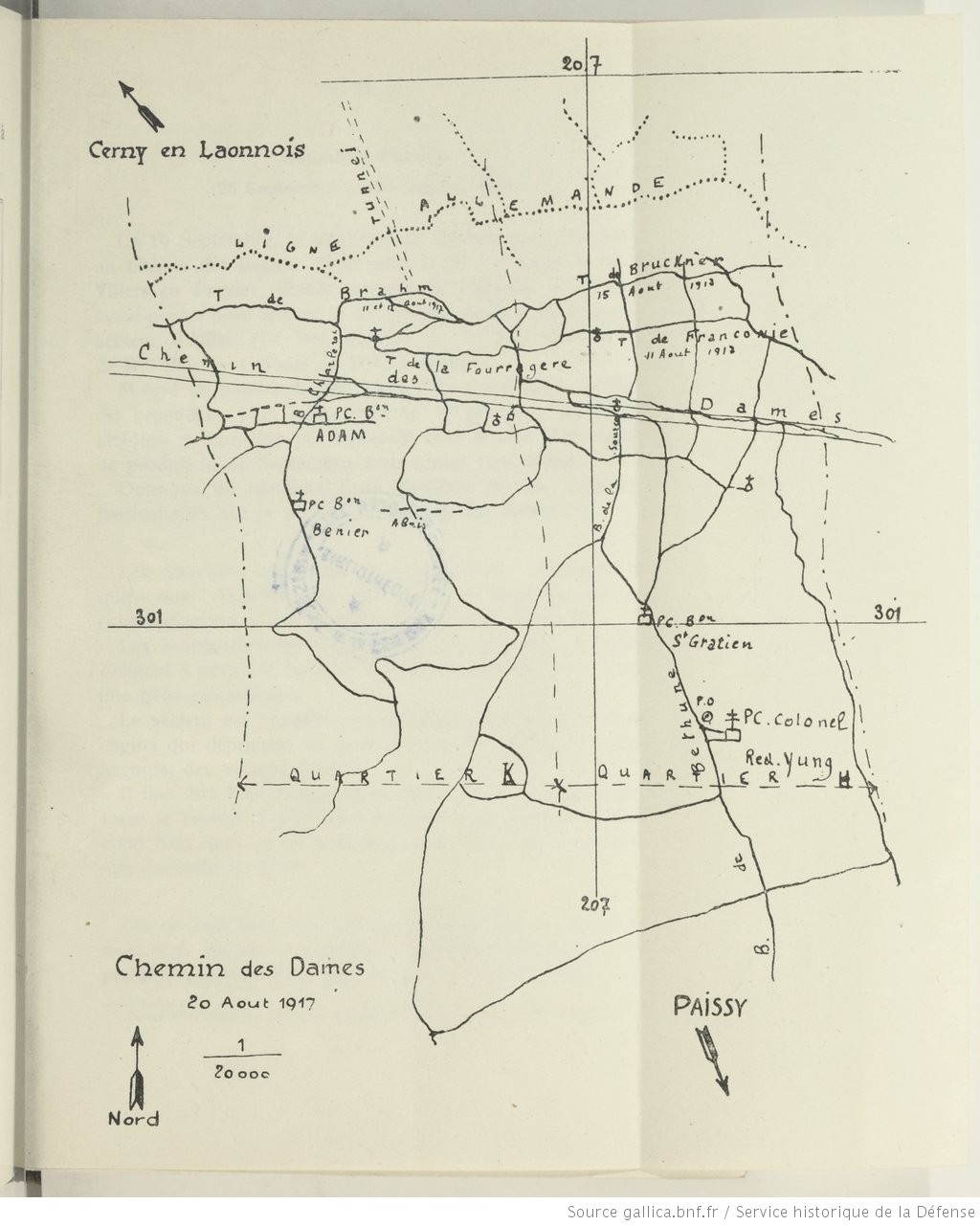 Tranchées de Franconie et de la Fourragère - Cerny-en-Laonnois Tranchées de Franconie et de la Fourragère - Cerny-en-Laonnois