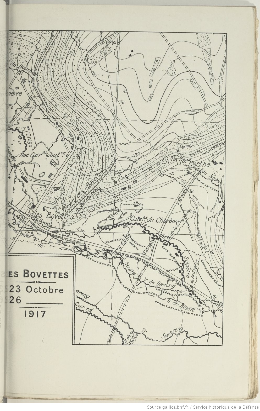 Le 28e BCA aux Bovettes - 23 au 26 octobre 1917 