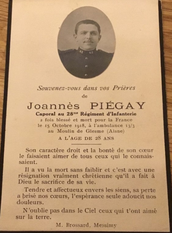 PIÉGAY  Joannès