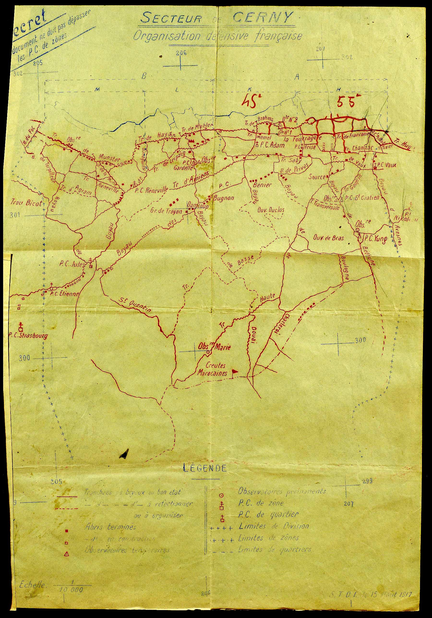 Tranchée de Franconie - secteur de Cerny Tranchée de Franconie - secteur de Cerny