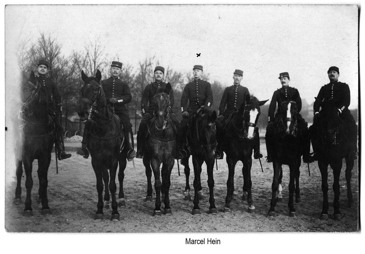 Marcel HEIN avant 1914 à cheval