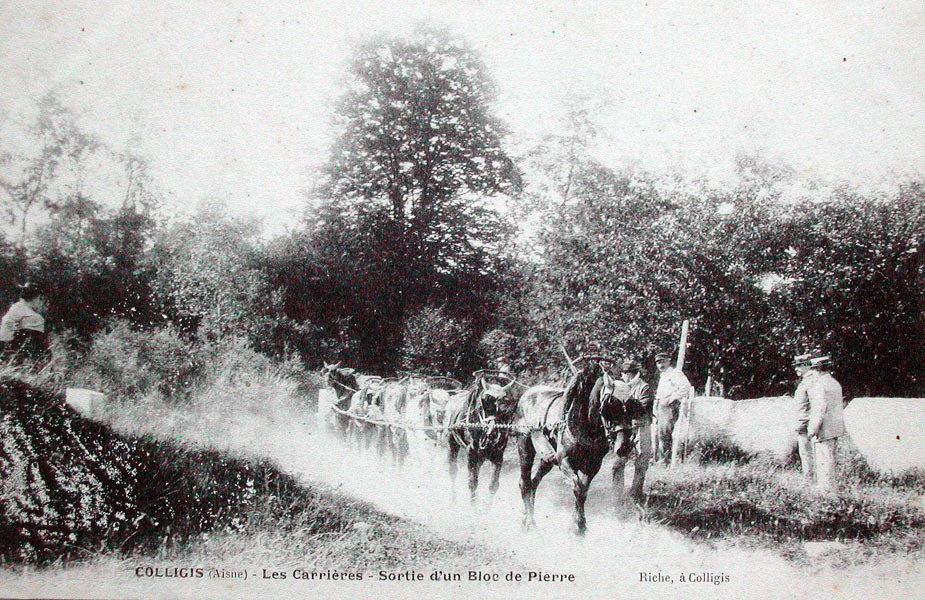 Colligis, les carrières vers 1905