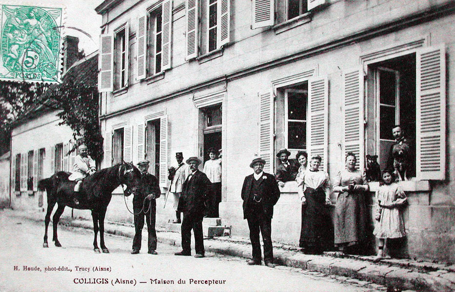 Colligis, la maison du percepteur, vers 1907