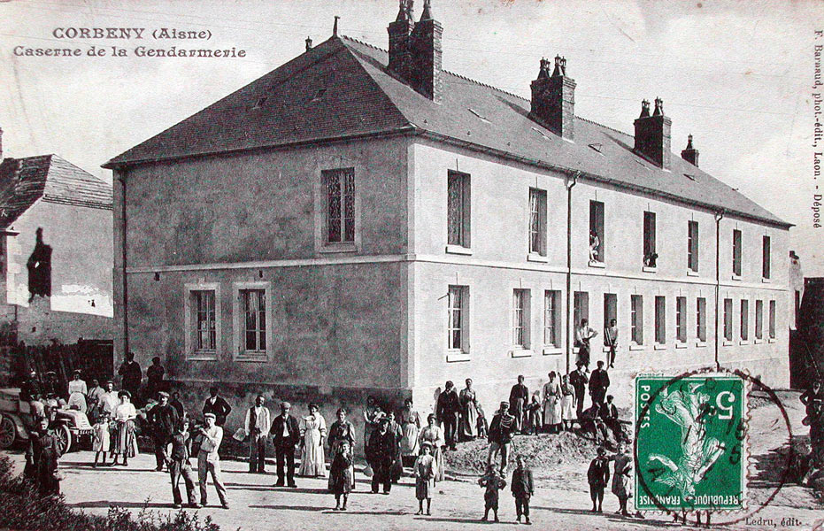 Corbeny, la gendarmerie vers 1912
