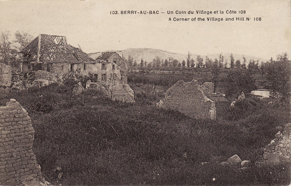 Berry-au-Bac, vue sur la cote 108