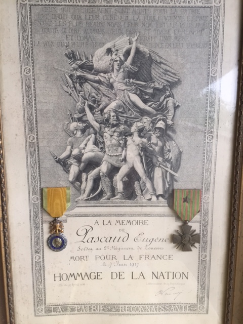 Hommage de la nation - PASCAUD Eugène