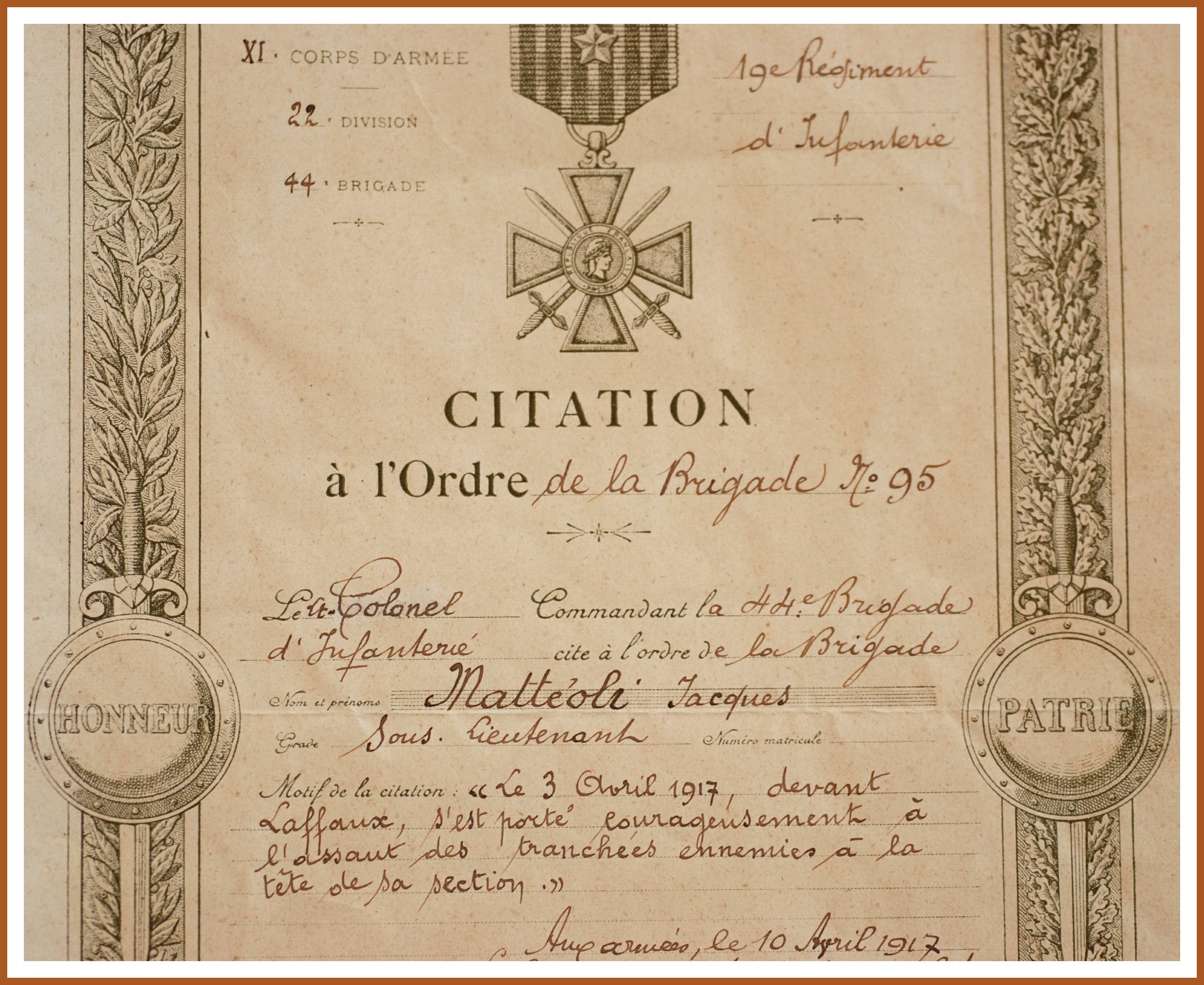 Citation - MATTEOLI