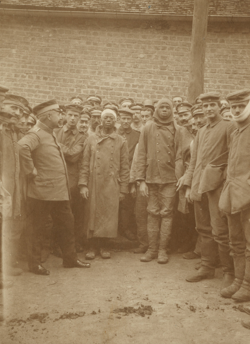 Tirailleurs prisonniers à Montaigu 1917