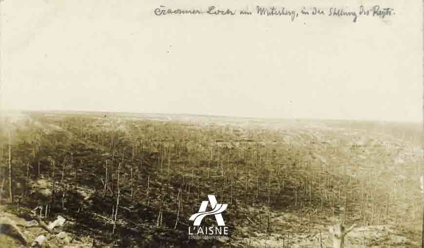 Le plateau de Craonne Winterberg en 1917