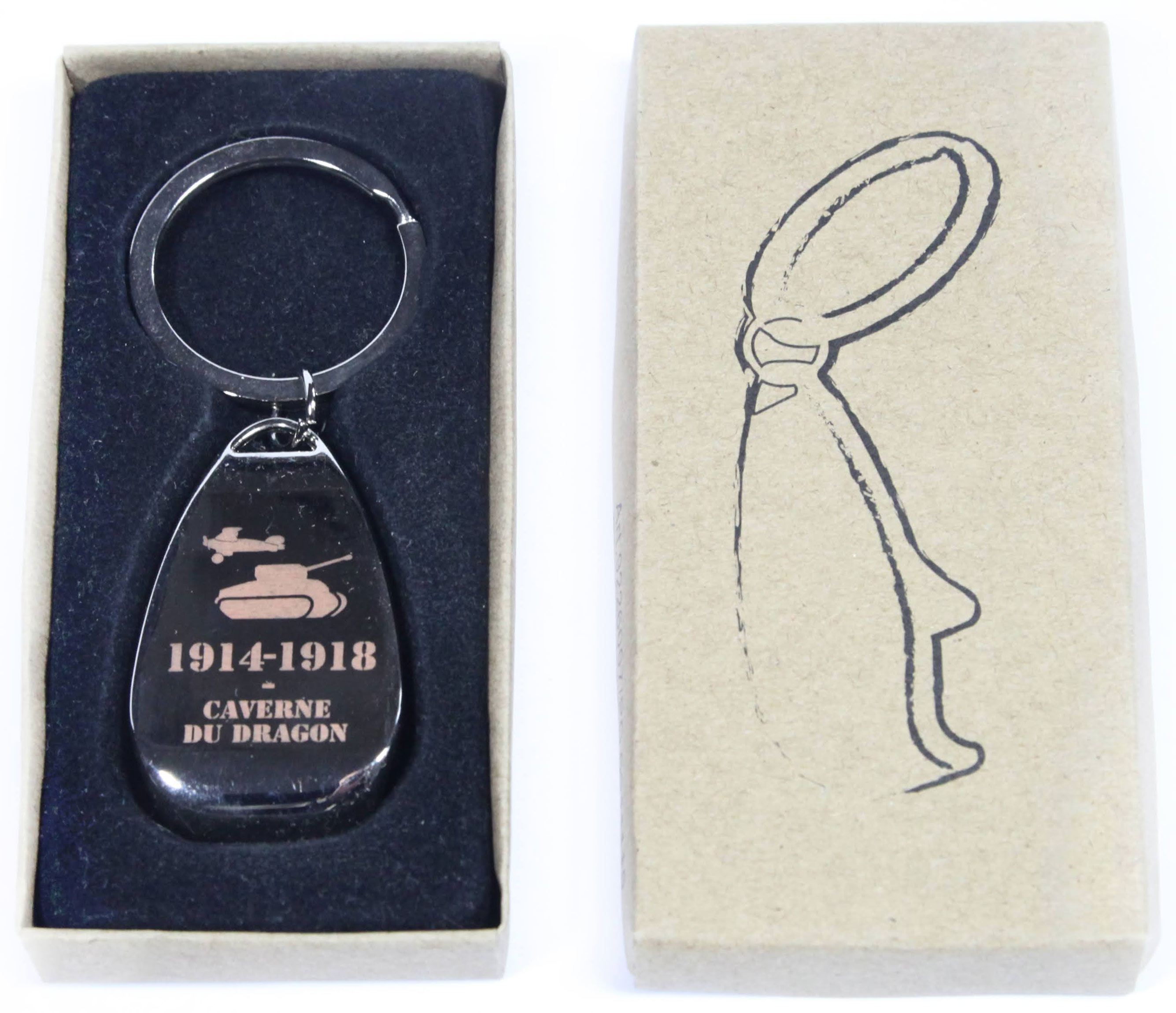 Porte-clés "Centre d'Accueil du Visiteur du Chemin des Dames"