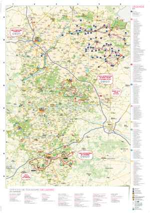 Carte touristique de l'Aisne