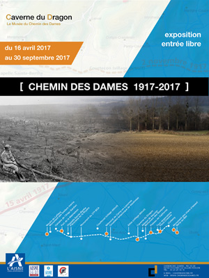 Affiche de l'exposition "Chemin des Dames 1917-2017"