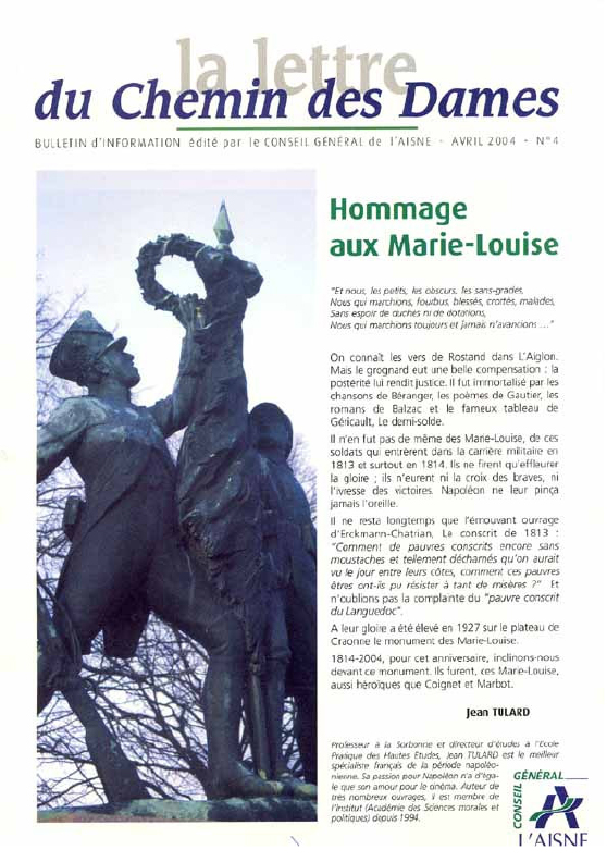 Page de Couverture - Lettre du Chemin des Dames n°4