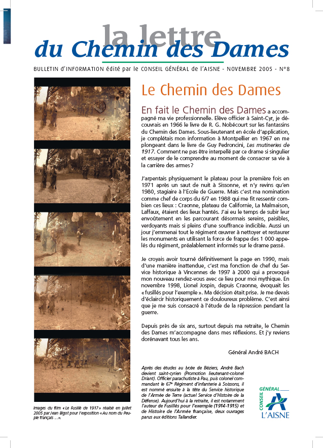 Page de Couverture - Lettre du Chemin des Dames n°8