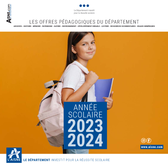 Les offres pédagogiques du Département de l'Aisne, 2023-2024