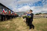 Hommage aux combattants du 25 juin 1917 en présence de Nicolas Fricoteaux, Président du Département de l'Aisne, et François Rampelberg, Vice-Président , Nicolas Basselier, Préfet de l'Aisne, Cécile Amour, Maire d'Oulches-la-Vallée-Foulon  