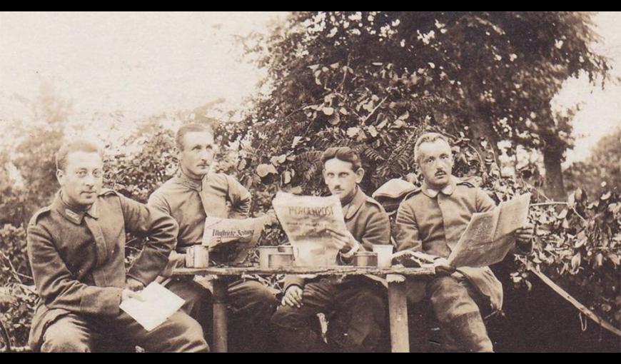 Expo Première Guerre soldats allemands WWI < Athies-sous-Laon < Aisne < Picardie